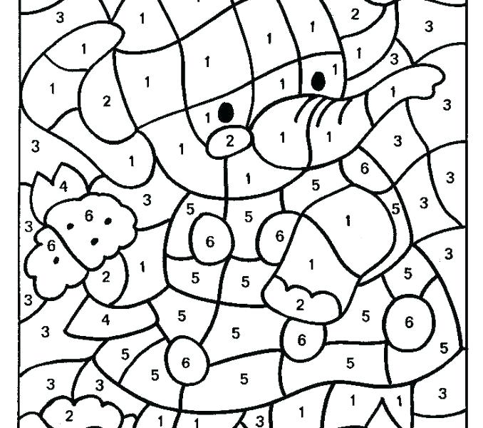 678x600 Numbers Coloring Coloring Trend Medium Size Hard Color By Number