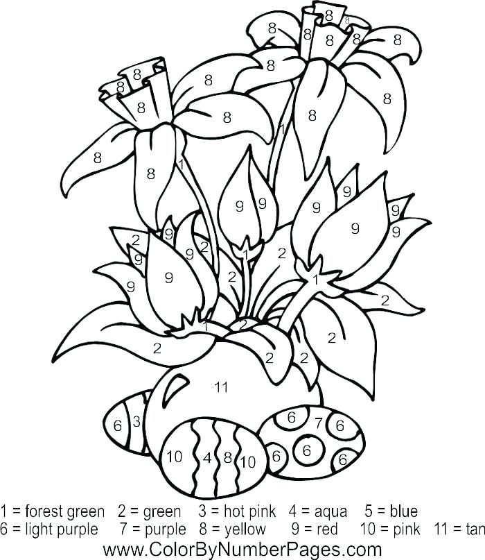 700x807 Paint By Number Coloring Pages For Adults
