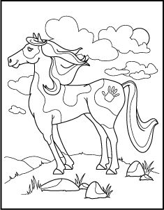235x302 Horse Coloring Pages