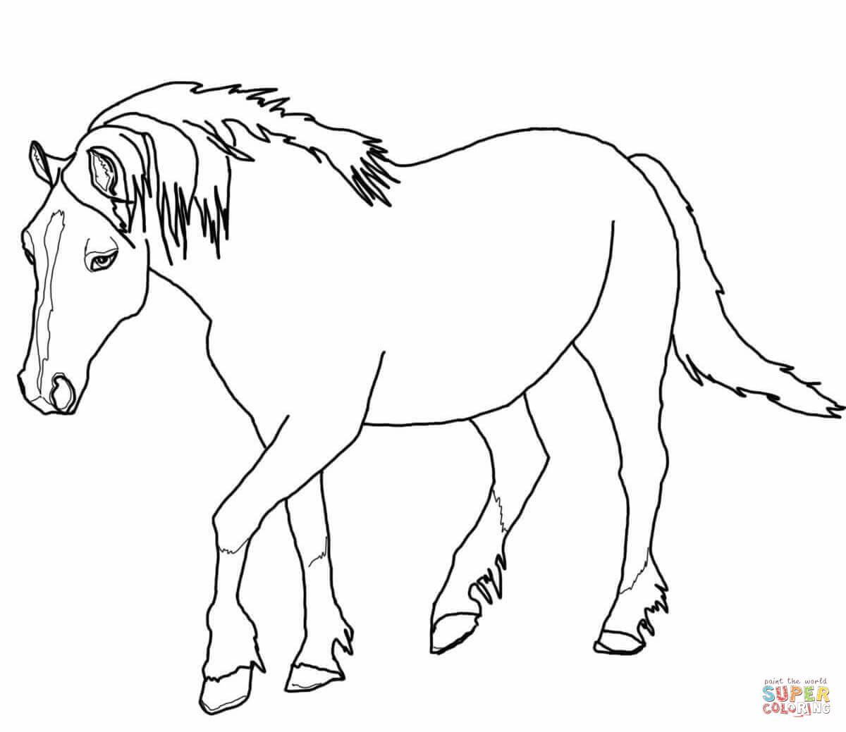 1200x1039 Quarter Horse Coloring Pages