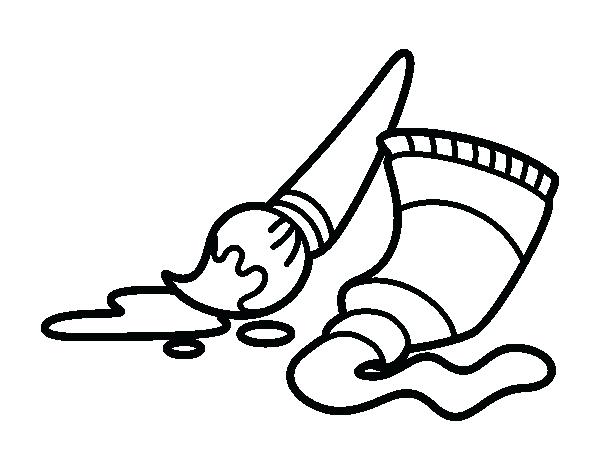 600x470 Indian Paintbrush Coloring Page Printable Coloring Brush And Paint