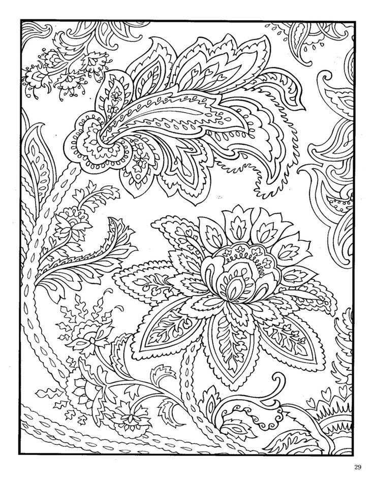 Paisley Animal Coloring Pages