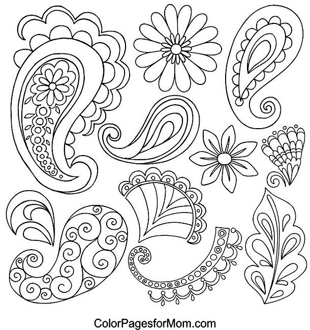 Paisley Coloring Pages