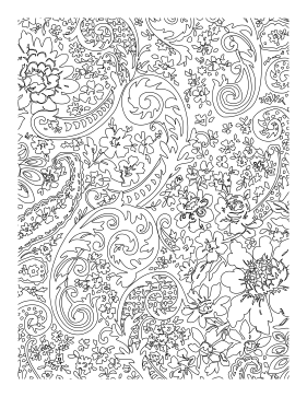 281x363 Paisley Coloring Page