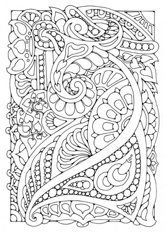534x750 344 Best Abstract, Zentangles, Paisley Etc To Color Images