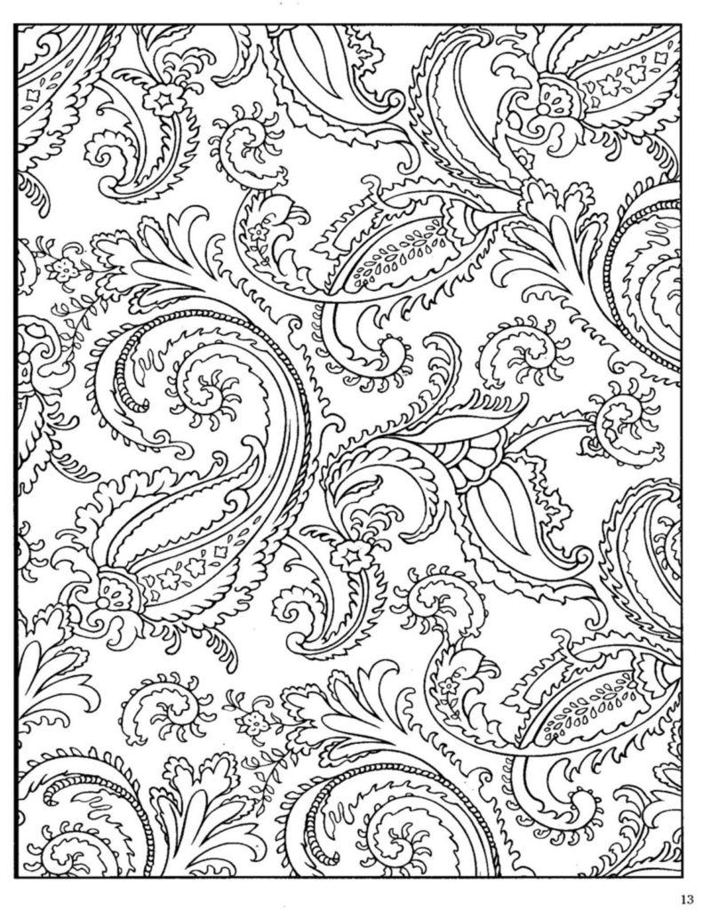 791x1024 Paisley Coloring Pages Printable