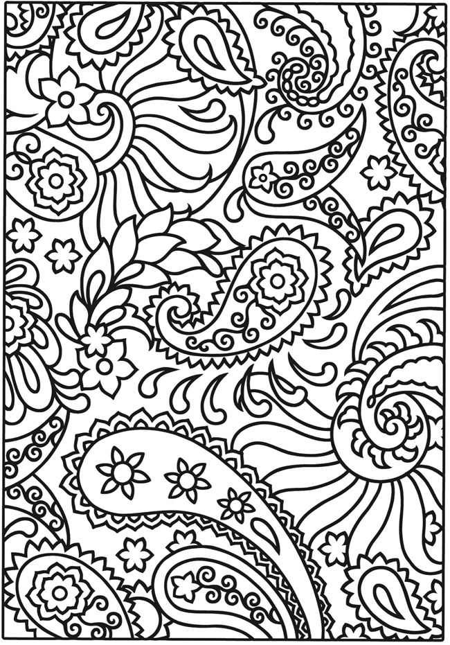650x931 Cute Paisley Design Coloring Pages Amp Bampw Sketches