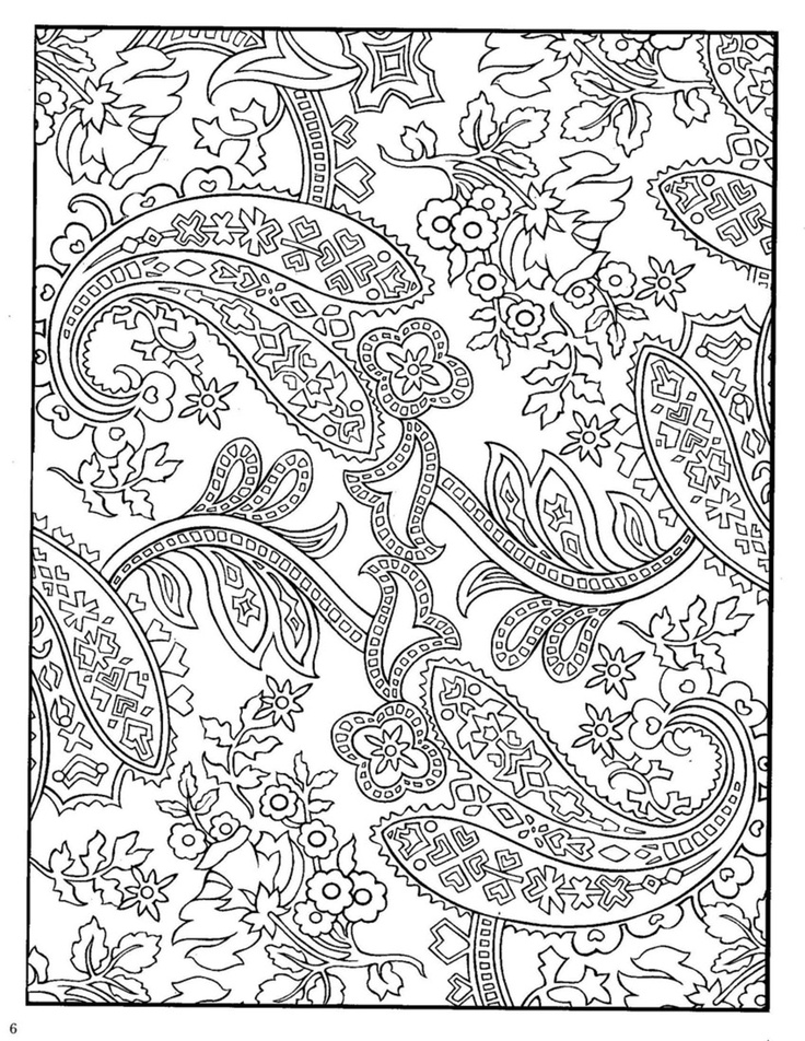 736x952 154 Best Paisley Patterns Coloring Book Images