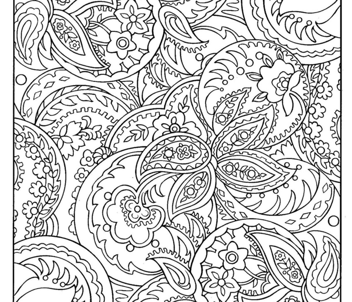 1224x1050 Paisley Design Coloring Pages For Adults Printable Wonderful Page