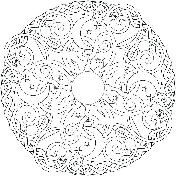 600x600 Coloring Pages Online Disney Cool Designs Pattern Paisley Color
