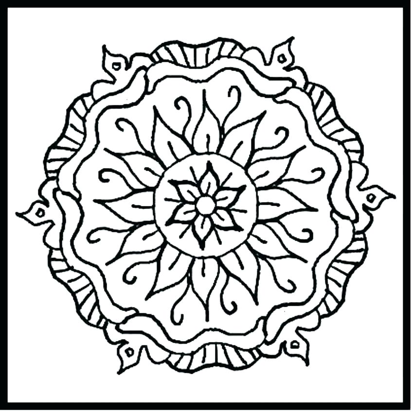 851x850 Cool Coloring Pages To Print Printable Design Coloring Pages