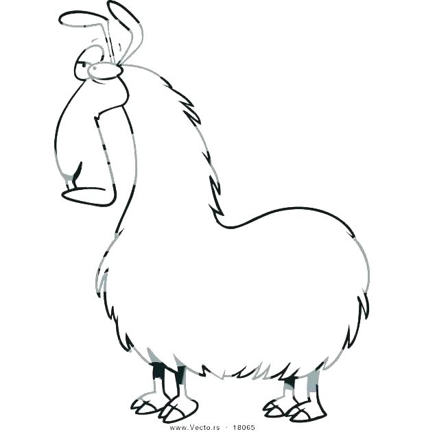 618x630 Llama Coloring Pages Pajama Coloring Sheets Llama Coloring Page
