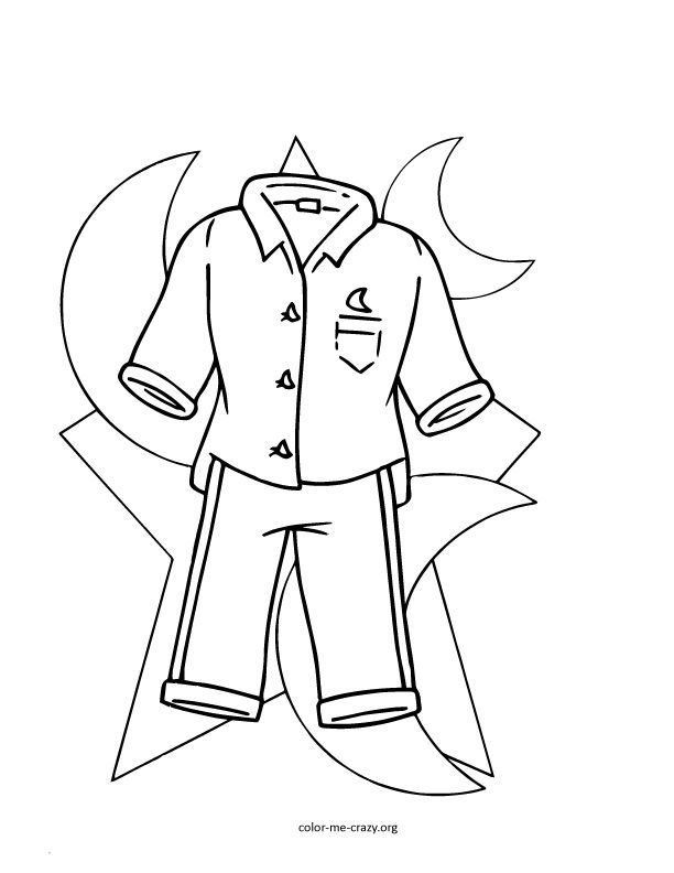 612x792 Pajama Coloring Pages Girls Favorite Things Coloring Pages