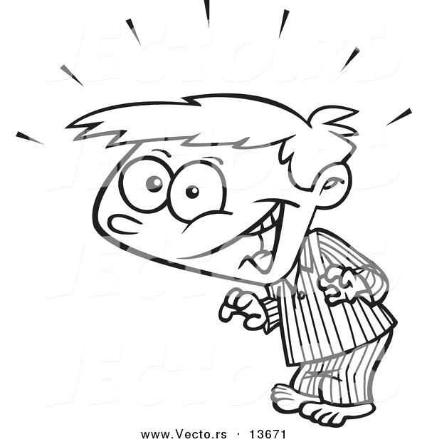 600x620 Pajama Coloring Page Pajama Coloring Pages Sketch Coloring Page