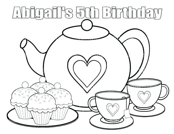 570x440 Party Coloring Pages