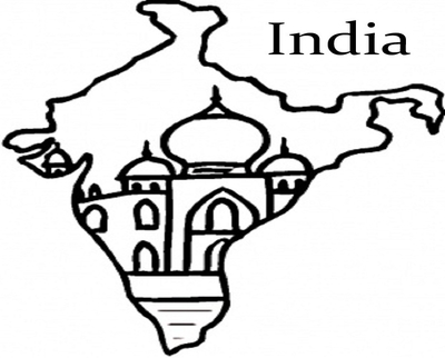 400x322 Indian Coloring Pages To Print Out India Flag Map