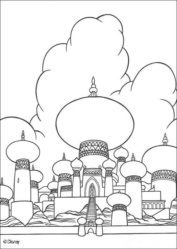 607x850 Palace Coloring Pages