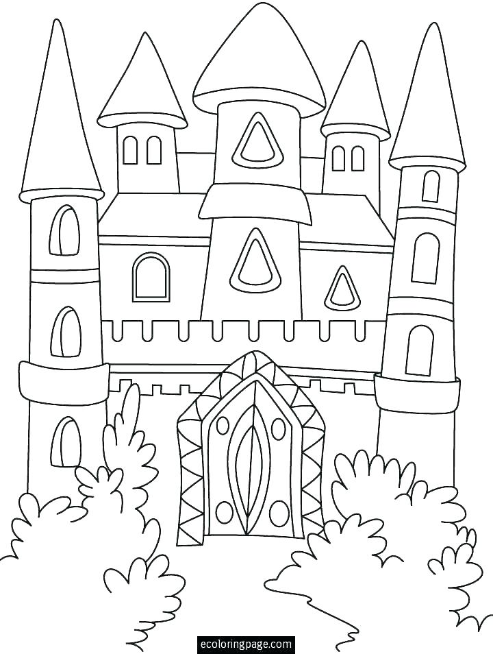 720x954 Disney Castle Coloring Page Castle Coloring Pages Castle Coloring