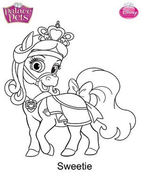 Palace Pets Coloring Pages