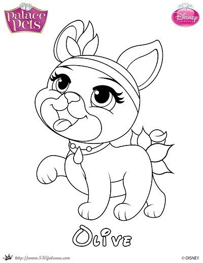 400x517 Free Princess Palace Pets Coloring Page Of Olive Skgaleana