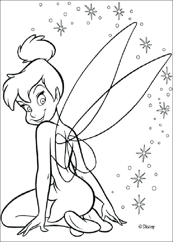 607x850 Tinkerbell To Color Free Coloring Pages To Print Coloring Pages
