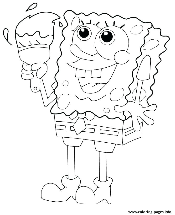 734x900 Awesome Paint Palette Coloring Page Image