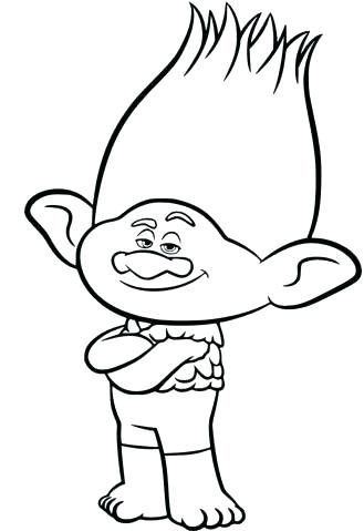 329x479 Branch Coloring Page Trolls Branch Coloring Page Trolls Coloring