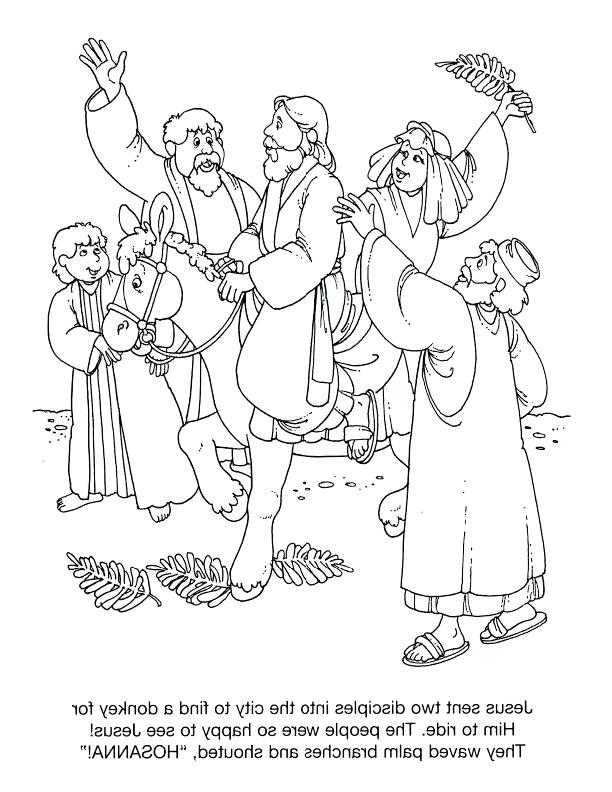 Palm Sunday Coloring Page