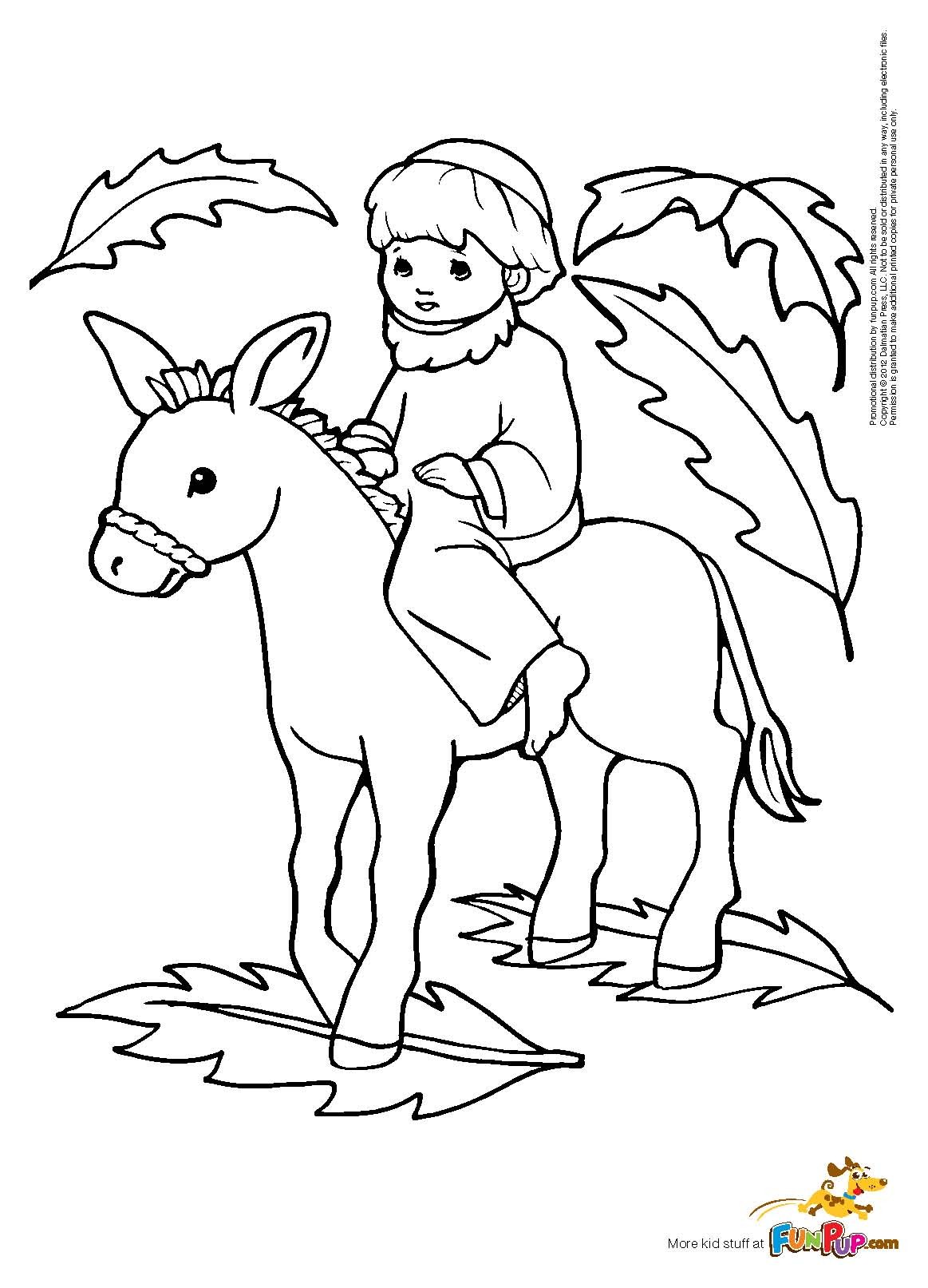 1163x1613 Palm Sunday Coloring Page