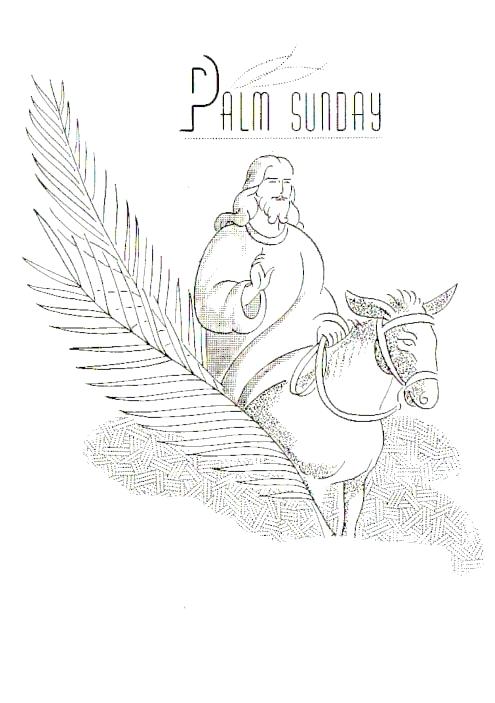 495x703 Palm Sunday Coloring Pages Palm Coloring Pages Palm Sunday