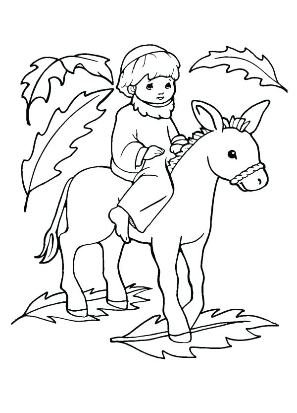 600x832 Palm Sunday Coloring Pages Palm Coloring Page Palm Sunday Coloring