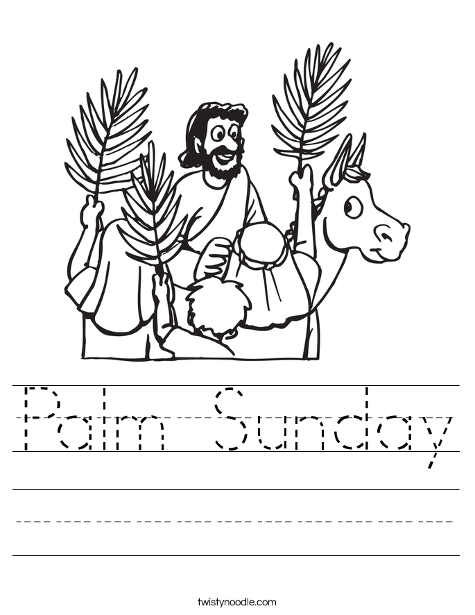 685x886 Palm Sunday Worksheet