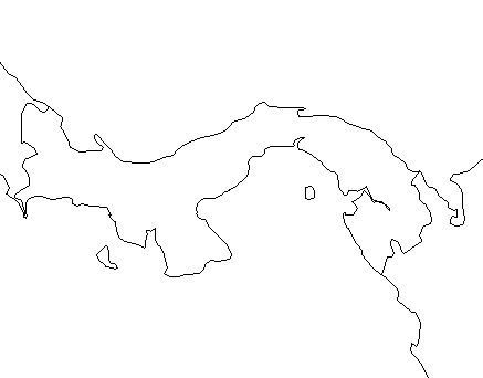 437x342 Panama Map Coloring Page