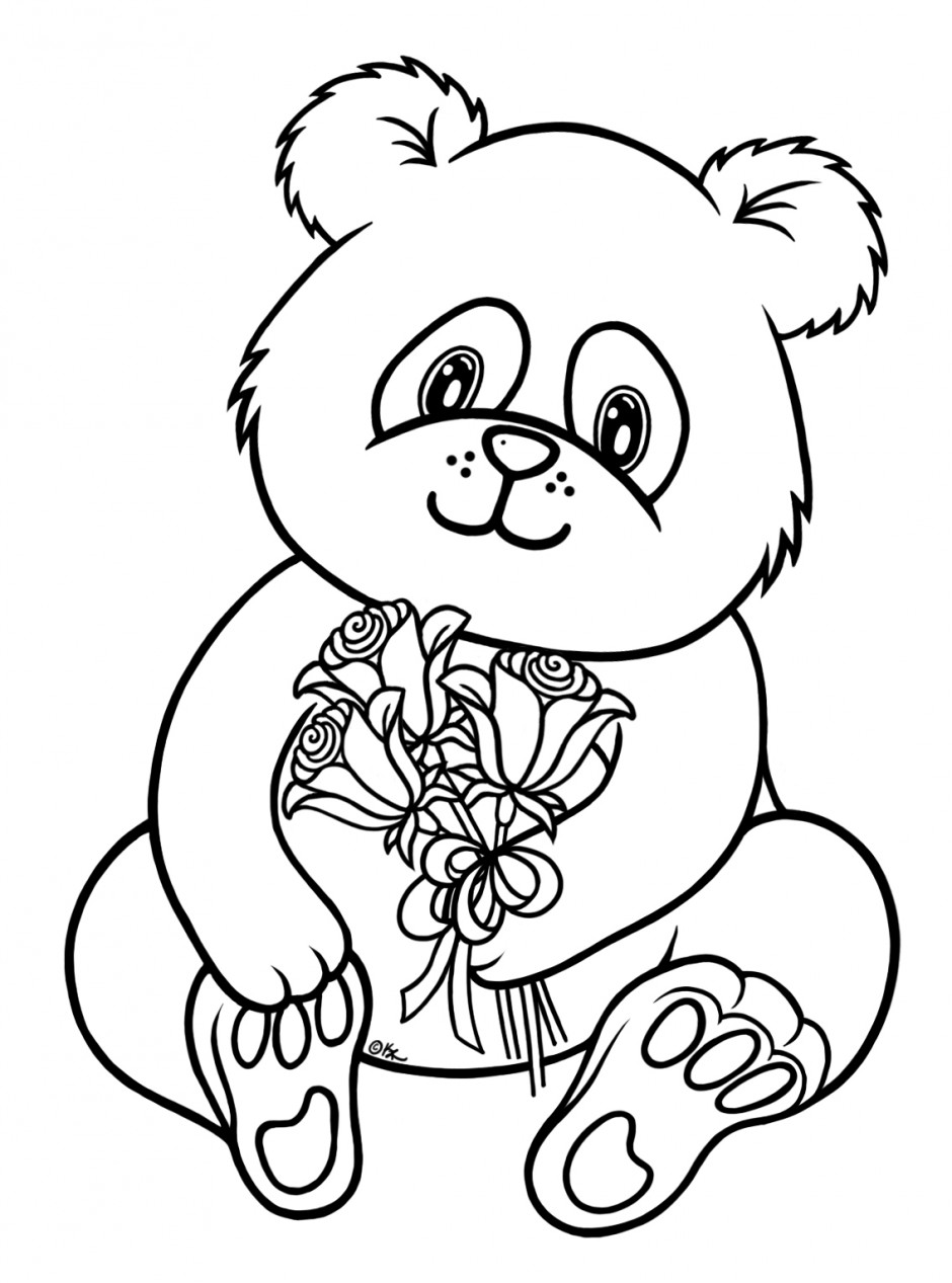 940x1267 Insider Panda Bear Coloring Pages Line Drawing