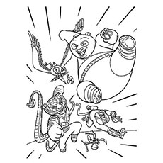 230x230 Top 10 Free Printable Kung Fu Panda Coloring Pages Online
