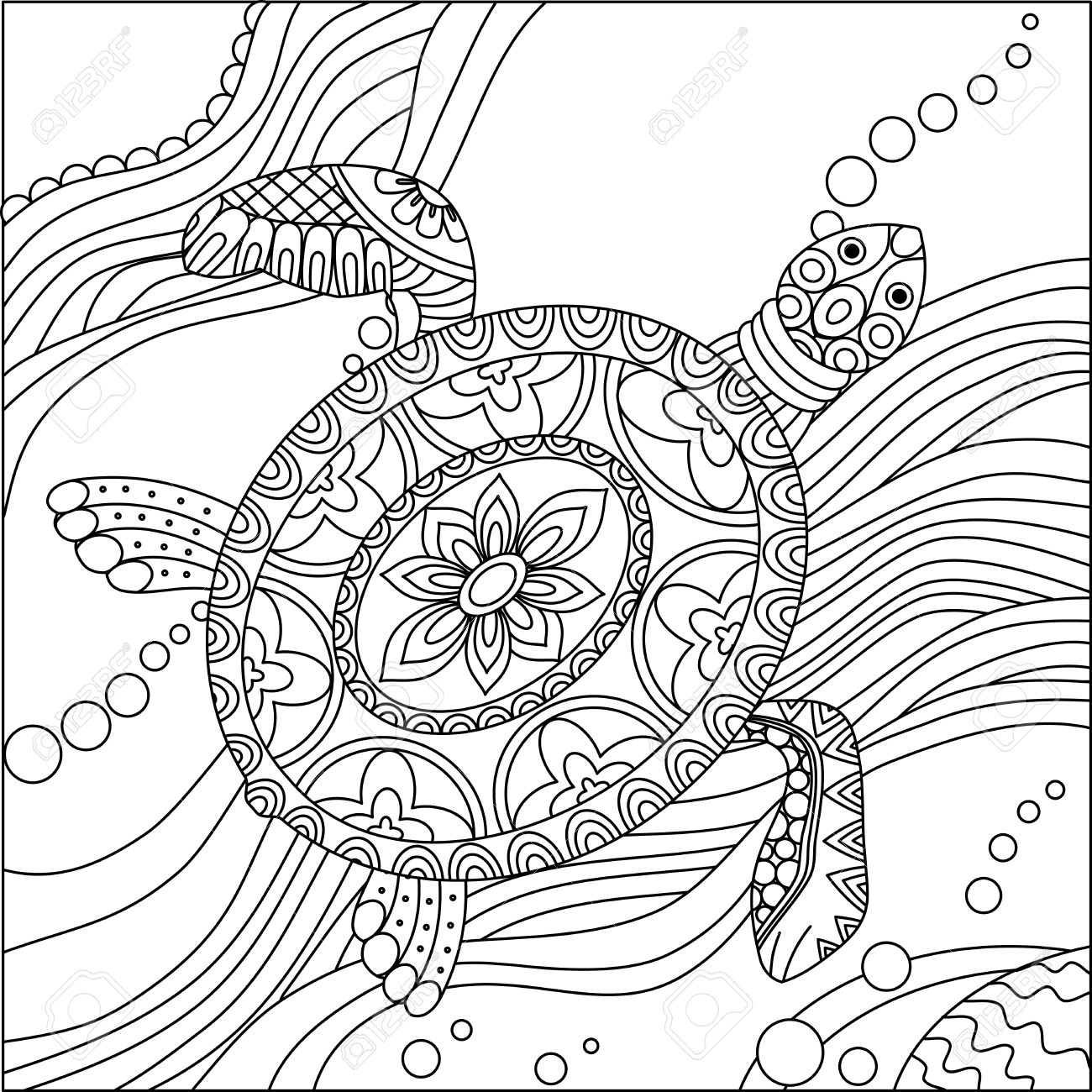1300x1300 New Zentangle Panda Coloring Sheet Printable Coloring