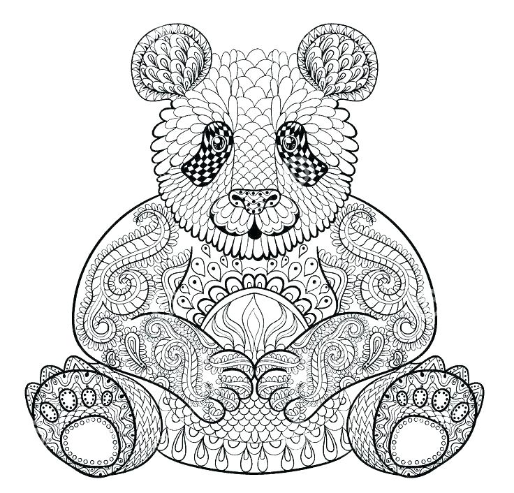 736x706 Baby Panda Coloring Pictures Coloring Pages Panda Giant Panda