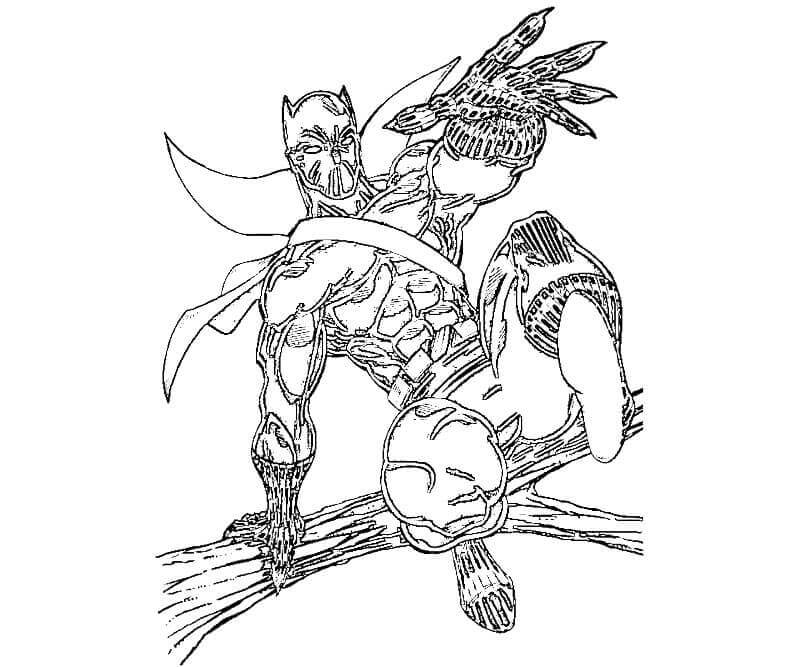800x667 Free Printable Black Panther Coloring Pages