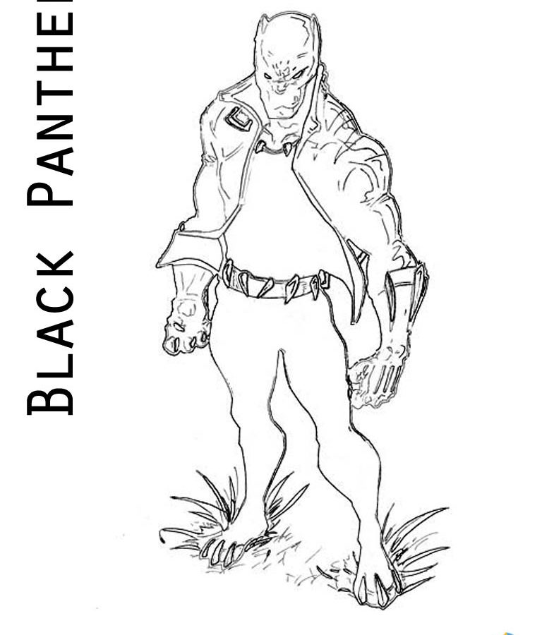 768x900 Amazing Black Panther Coloring Pagesable Superhero To Pages