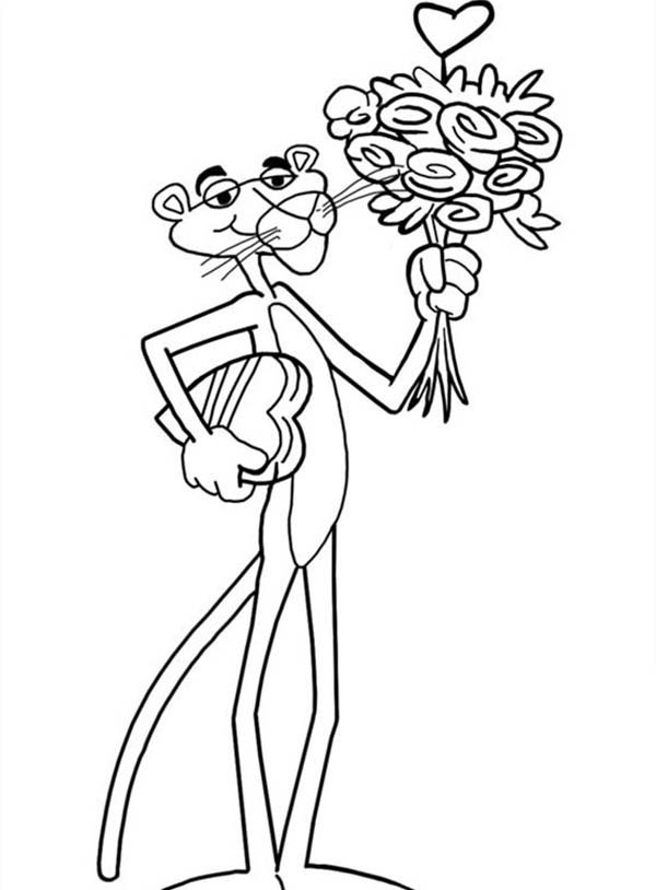 600x814 Pink Panther Coloring Pages Best Of Black Pink Panther Pages