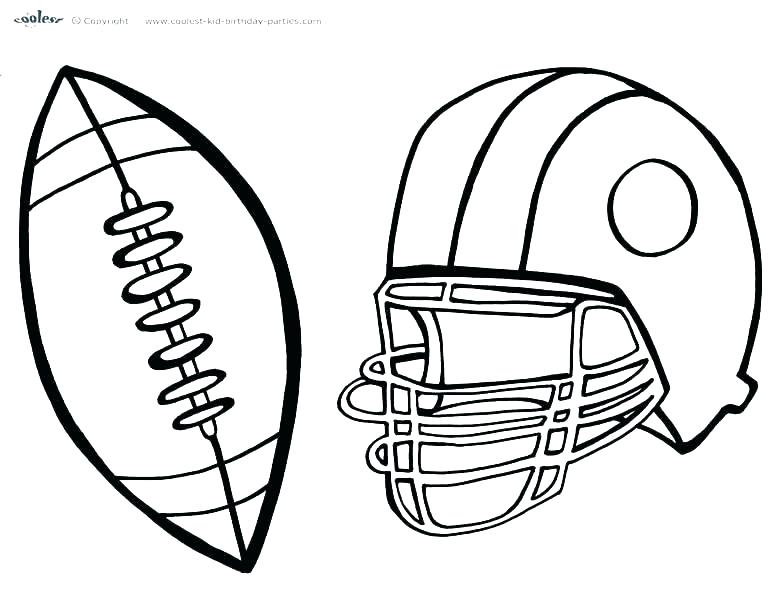 777x600 Football Coloring Page