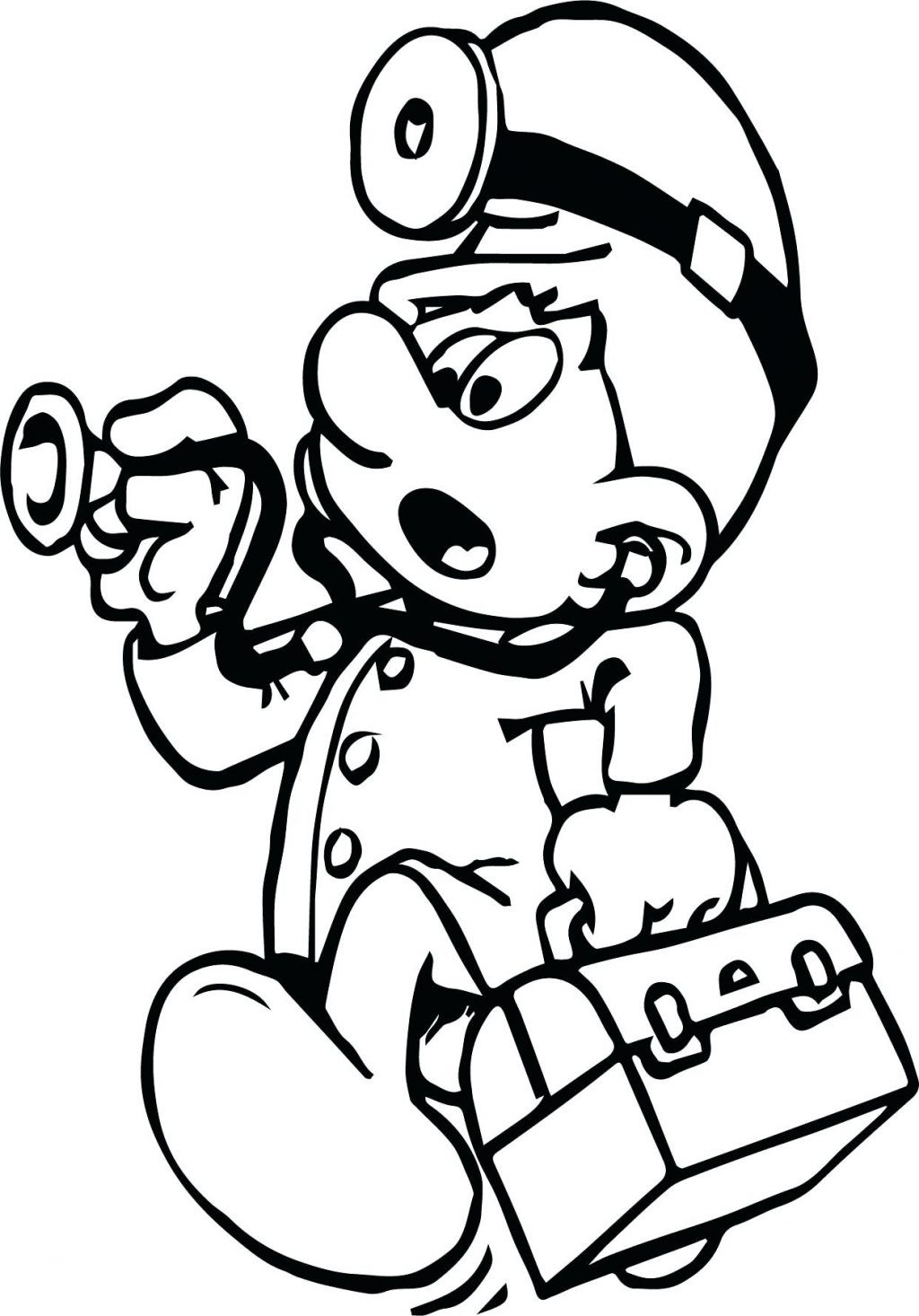 1024x1466 Coloring Pages Smurfs Doctor Rush Smurf Page Papa Colors In 25470
