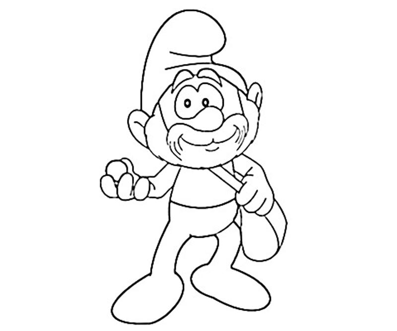800x667 Free Printable Smurf Coloring Pages For Kids