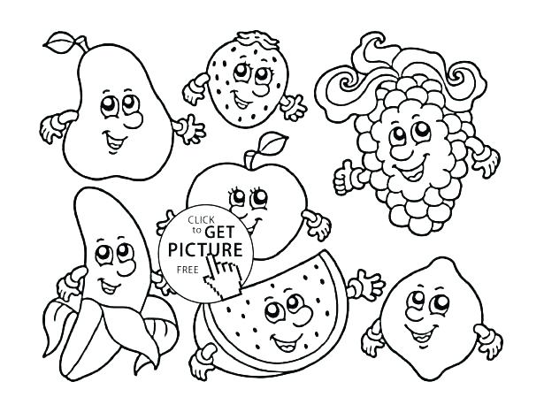 615x475 Valentines Day Colouring Pages Fruit Coloring Healthy Papaya New