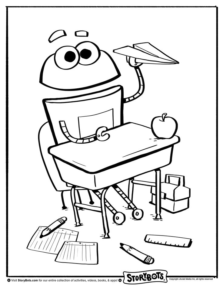 736x952 Paper Airplane Coloring Page