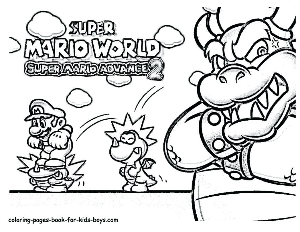 1048x810 Marvelous Coloring Printable Bowser Jr Colouring Castle Paper Cat