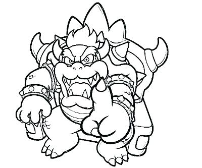 400x333 Paper Bowser Coloring Pages Coloring Pages Paper Paper Bowser Jr