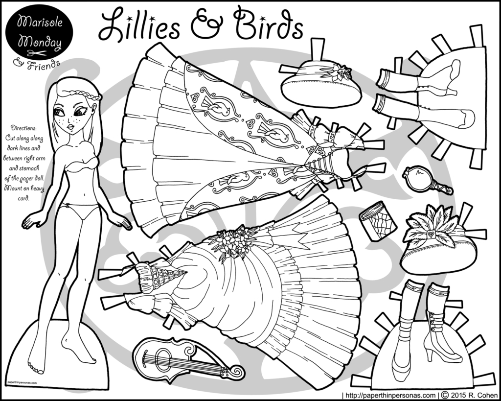 1024x819 Paper Doll Coloring Pages Printable Coloring Pages