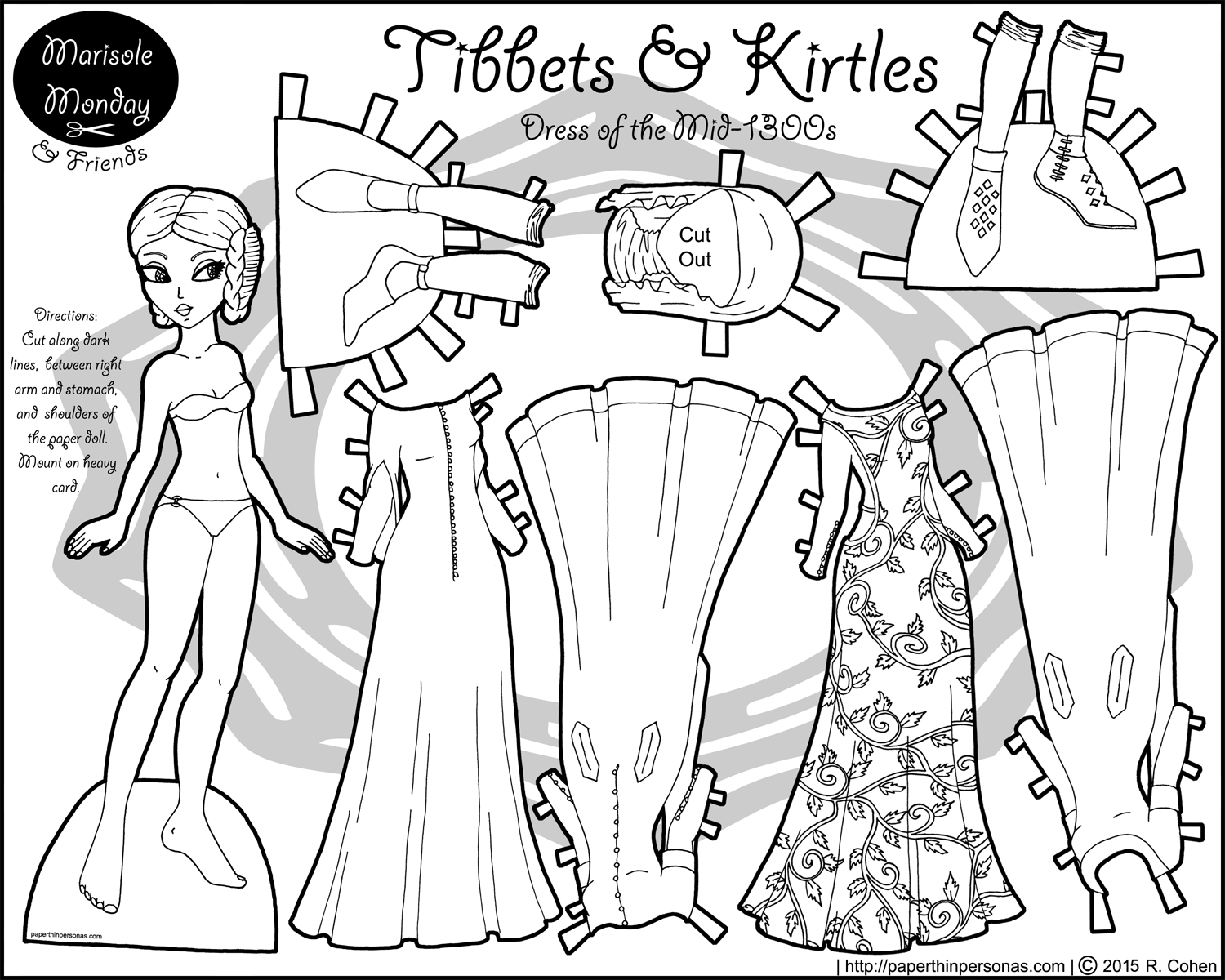 1500x1200 Paper Doll Coloring Page Pages Unique Marisole Monday Friends