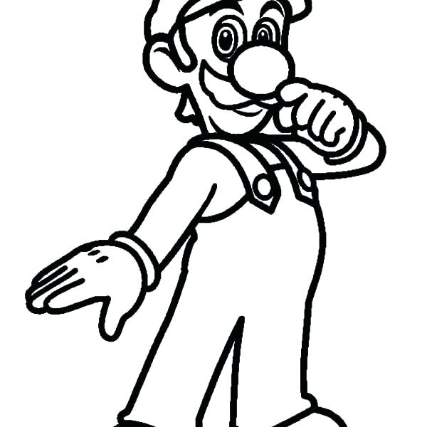 600x600 Luigi Coloring Pages Baby Coloring Pages X A A Previous Image Next